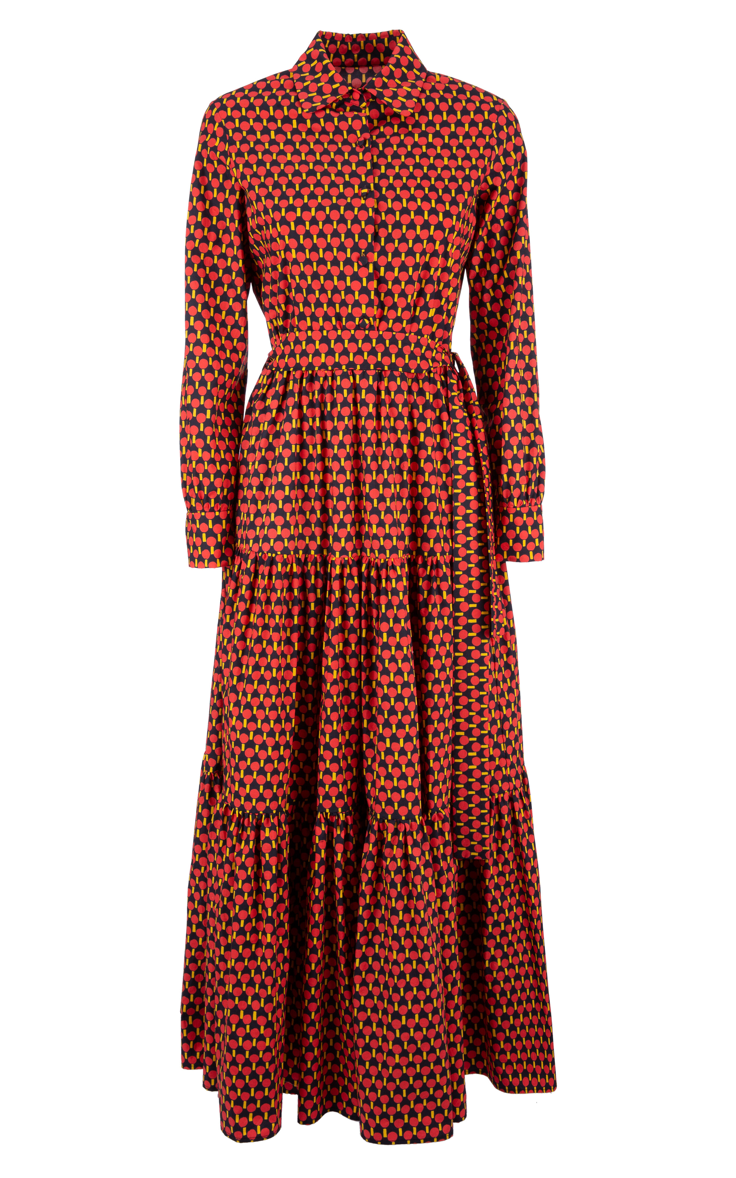 LaDoubleJ Bellini Dress Ping Pong Rosso DRE0016COT001PIN0002