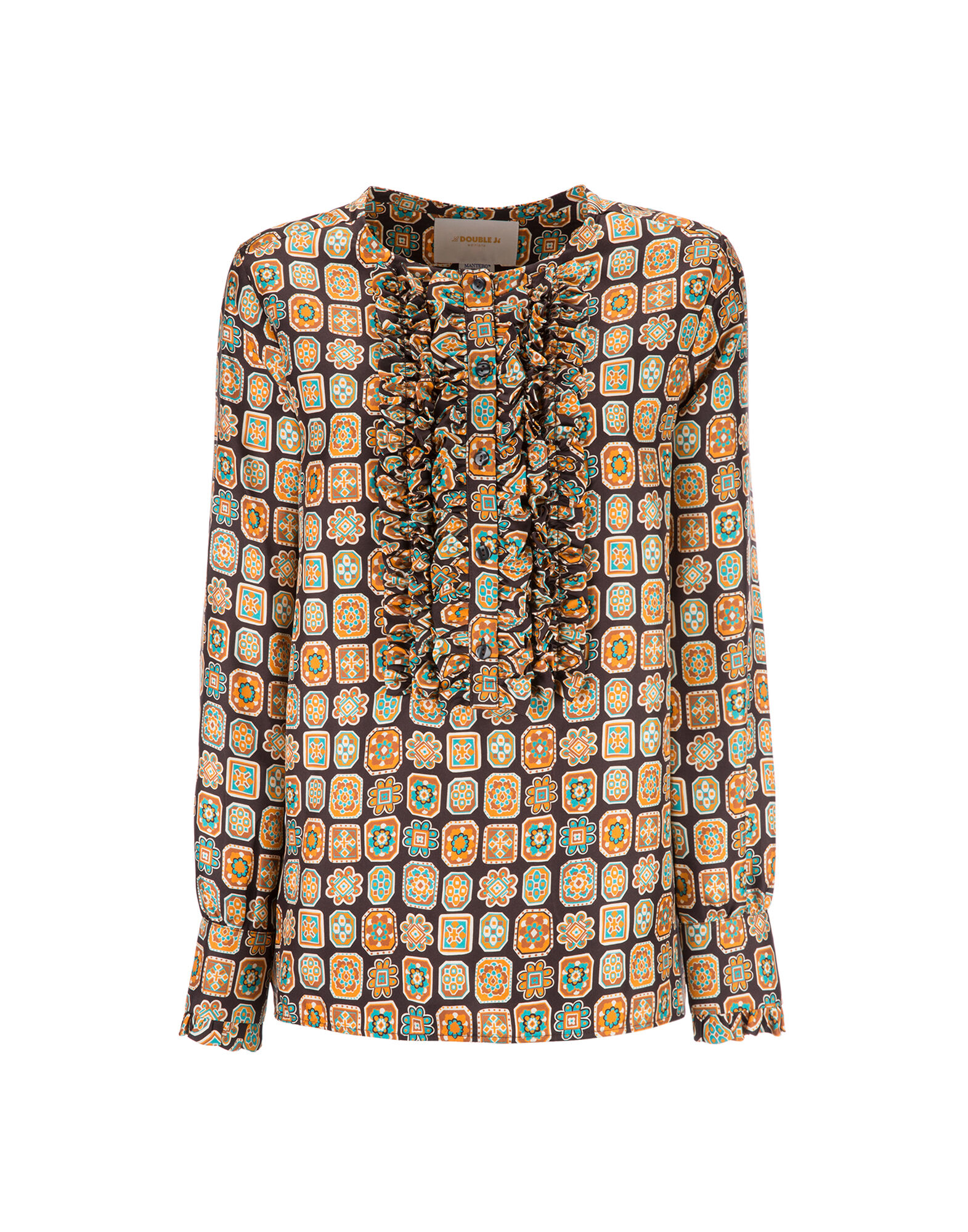 LaDoubleJ Tuxedo Shirt Piastrelle SHI0005SIL001PIA0001