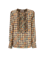 LaDoubleJ Tuxedo Shirt LaDoubleJ Tuxedo Shirt Piastrelle SHI0005SIL001PIA0001