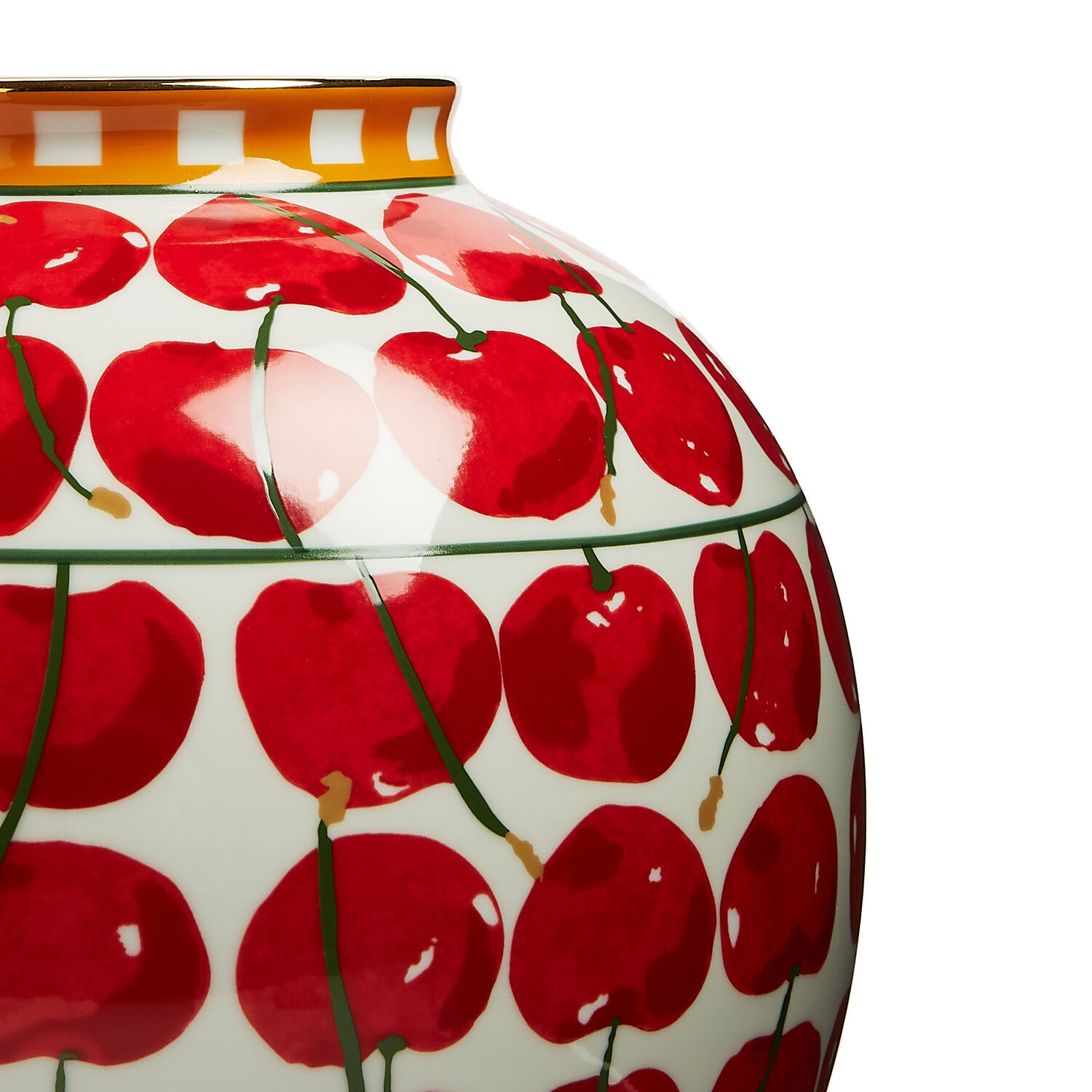 Shop La Doublej Bubble Vase In Cherries Avorio