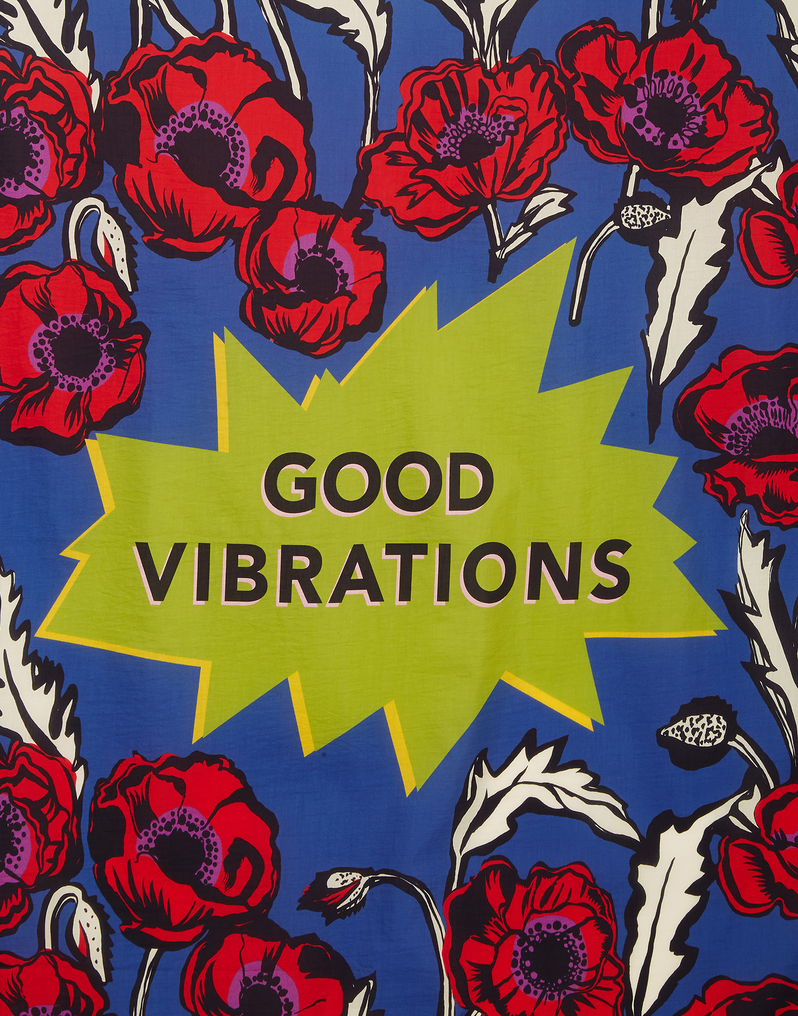 LaDoubleJ Square Scarf (135X135) LaDoubleJ Square Scarf (135X135) Big Blooms SCA0006COS001PFI0001