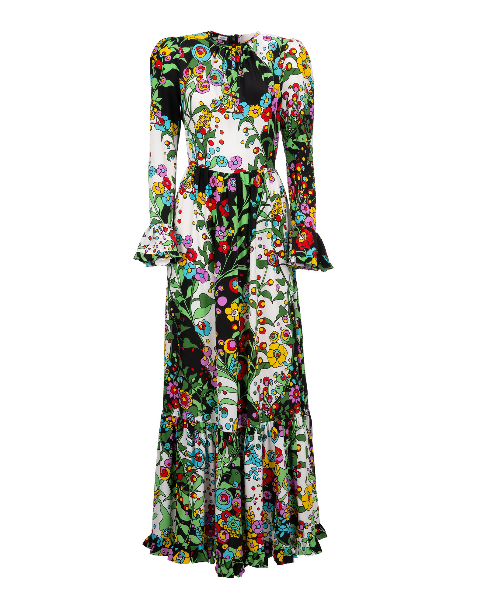 LaDoubleJ Summer Visconti - Holly Hock in Georgette Holly Hock DRE0070GEO001HOL0001