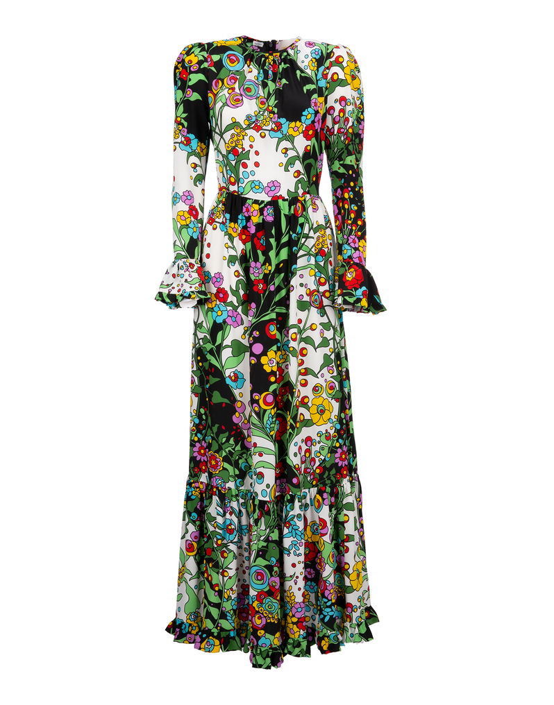 LaDoubleJ Summer Visconti - Holly Hock in Georgette LaDoubleJ Summer Visconti - Holly Hock in Georgette Holly Hock DRE0070GEO001HOL0001