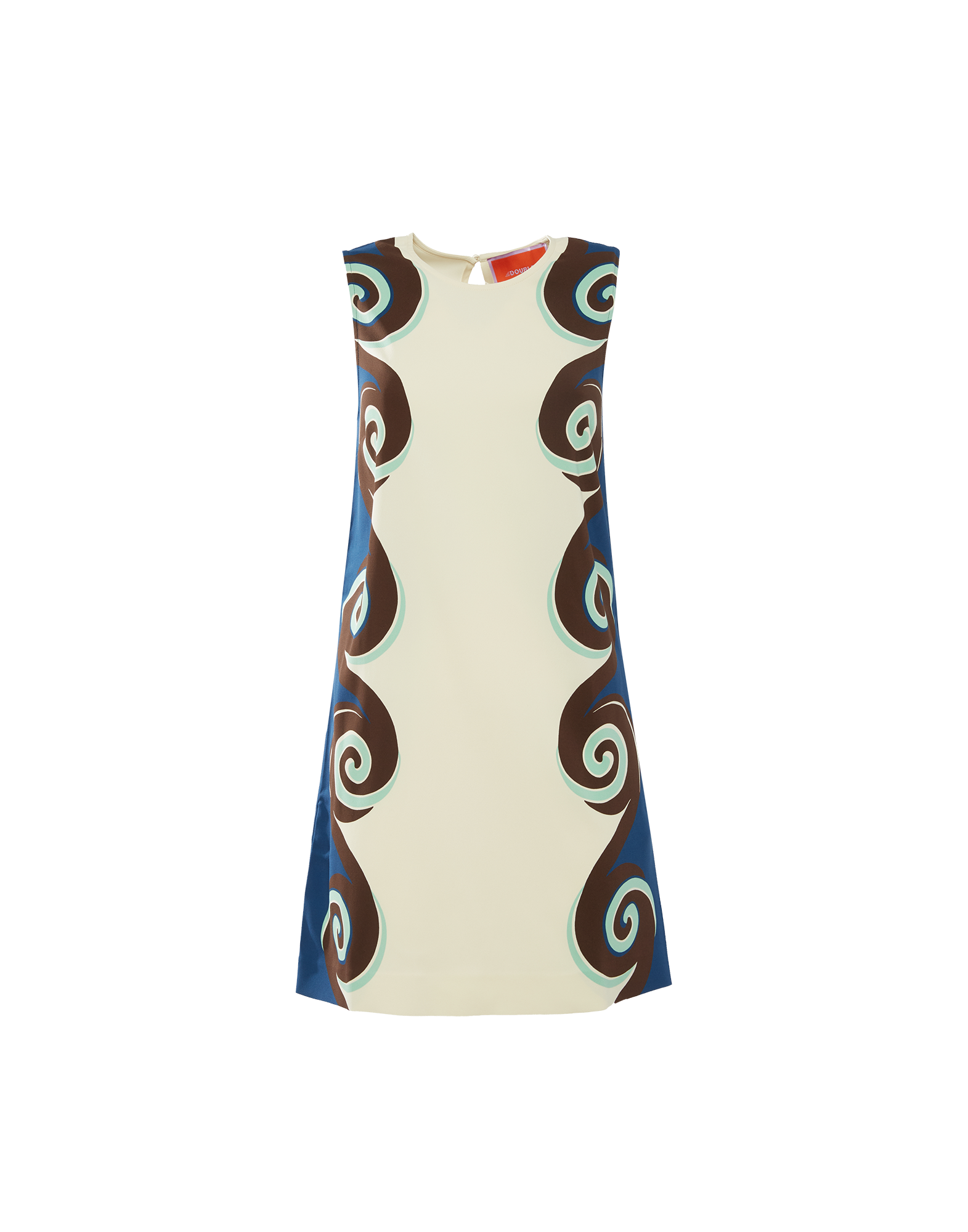 La DoubleJ Stretch Tunic Stucco Plac&eacute;e Ivory TOP0053VIS011STU01WH04