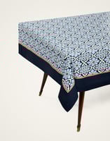 La DoubleJ Large Tablecloth La DoubleJ Large Tablecloth Palazzo Blue TBC0018COT073PAL01BU03