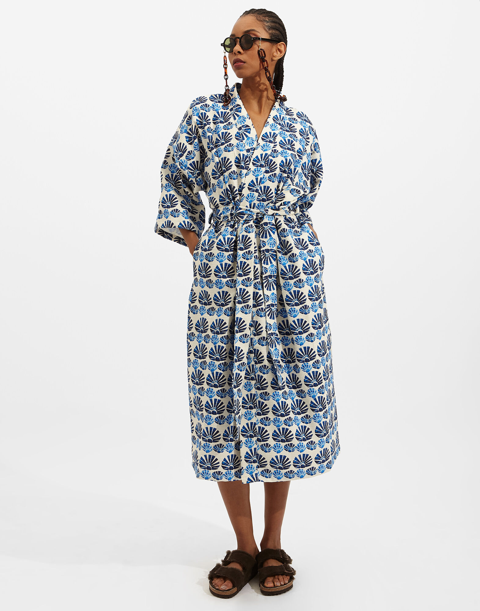 La DoubleJ Robe Conchiglie White JAC0035COT024COH0003