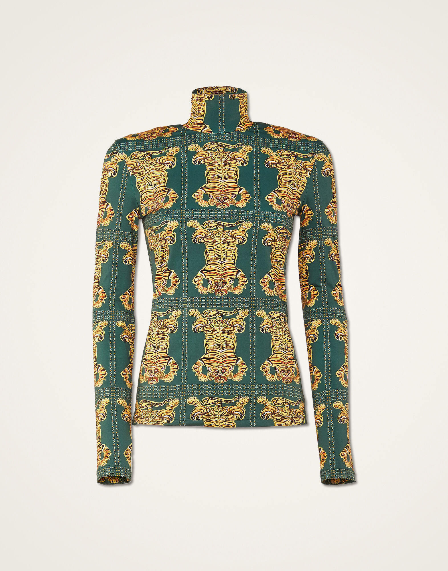 La DoubleJ Turtleneck Tiger Tiles SHI0030JER005TIG0003