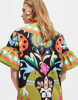 LaDoubleJ Walk The Dog Dress LaDoubleJ Walk The Dog Dress Peacock DRE0263JER009PEA0001