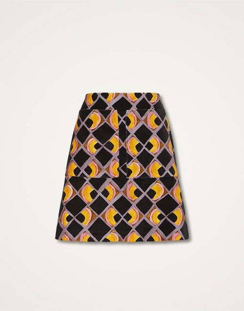 La DoubleJ Short Skirt Half-Light Black SKI0027VEL001HAL02BL01