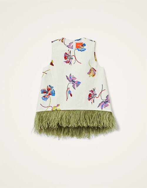 La DoubleJ La Scala Top La DoubleJ La Scala Top Infiorata White TOP0013COT005INF01WH01