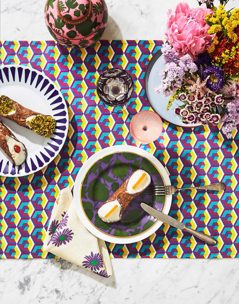 La DoubleJ Dessert Plate Set of 2 La DoubleJ Dessert Plate Set of 2 Wildbird Lilla/Verde DIS0023CER001CER0015