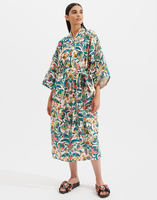 La DoubleJ Unisex Big Robe La DoubleJ Unisex Big Robe Tree Of Life Bianco JAC0035COT024TFL0001