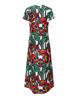 La DoubleJ Swing Dress La DoubleJ Swing Dress Big Blooms Bianco DRE0001SIL001PFI0003