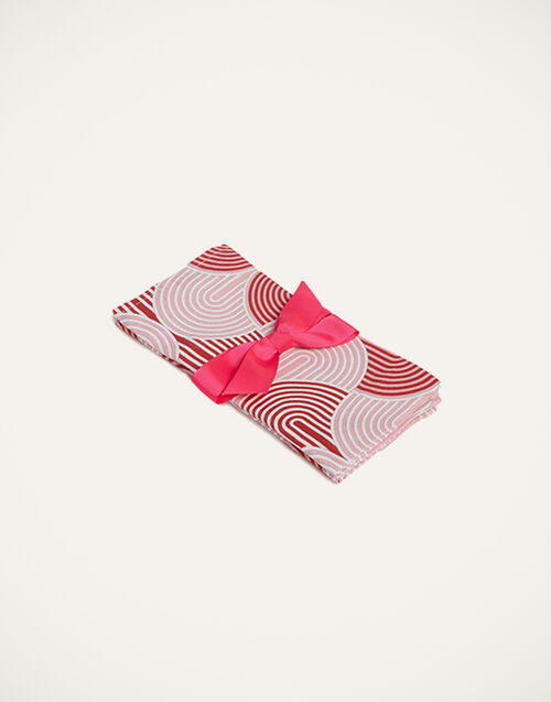 La DoubleJ Large Napkins Set Of 2 La DoubleJ Large Napkins Set Of 2 Slinky Rosso NAP0006LIN001SLI0004