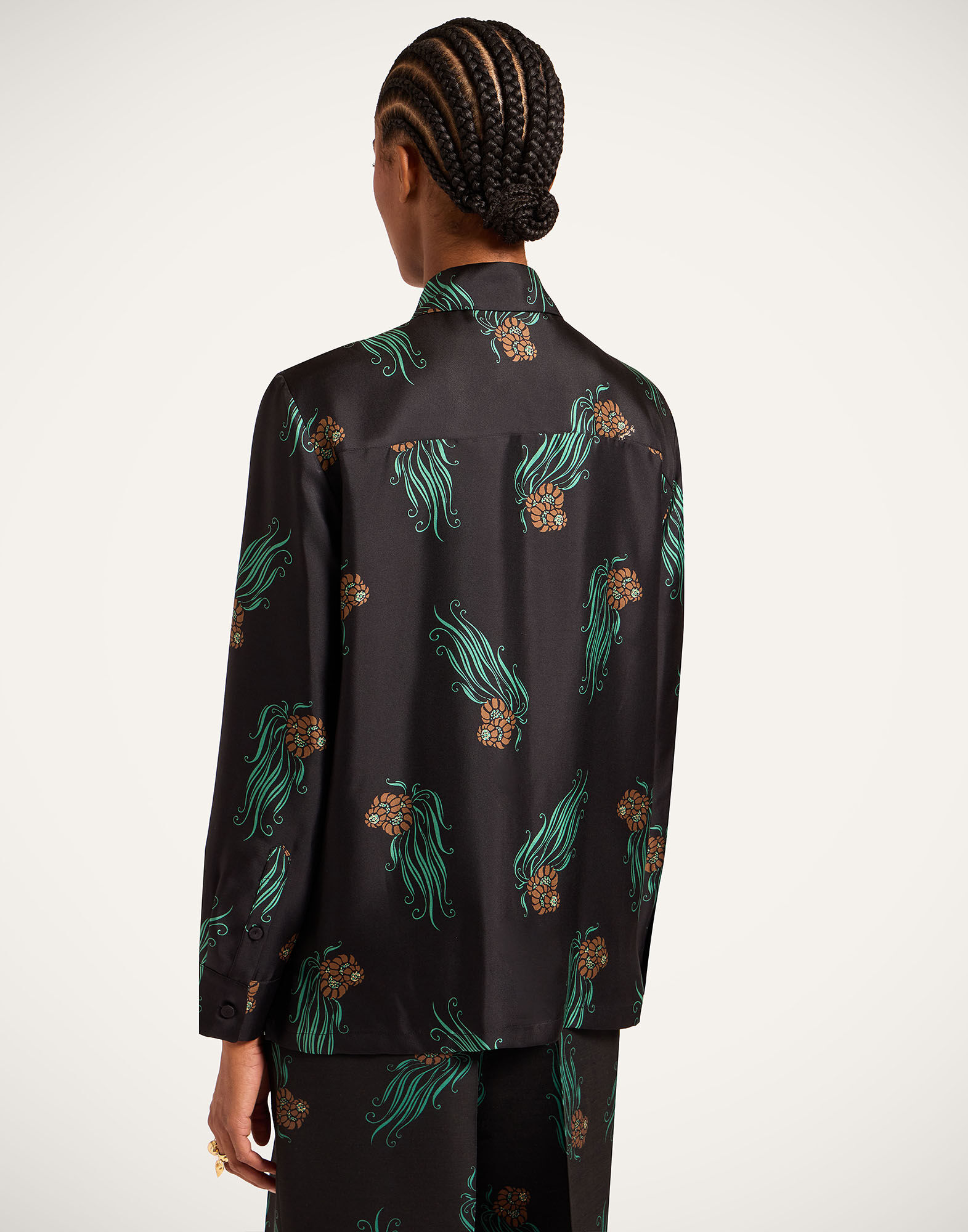 La DoubleJ Boy Shirt Lemuria Black SHI0001SIL001LEM01BL01