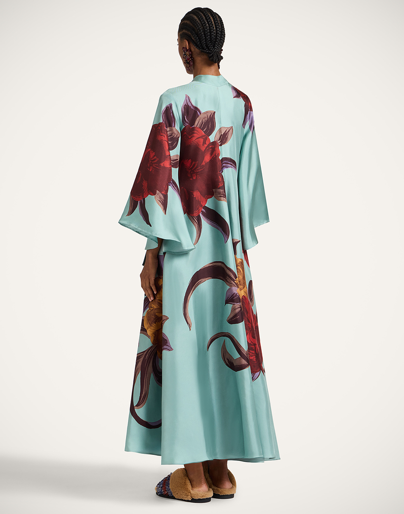 La DoubleJ Magnifico Dress La DoubleJ Magnifico Dress Peony Placée Light Blue DRE0232SIL001PEO06BU01