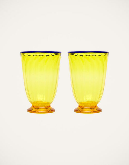 La DoubleJ Rainbow Glasses Set Of 2 La DoubleJ Rainbow Glasses Set Of 2 Yellow GLA0014MUR001YEL0001