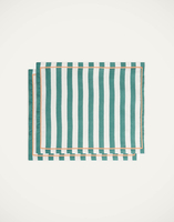 La DoubleJ Placemat Set Of 2 La DoubleJ Placemat Set Of 2 Riviera Green PMT0006LIN001RIV07GR02