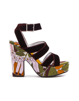 La DoubleJ Medal Wedge La DoubleJ Medal Wedge Big Flower Rose SHO0079COT005BFL03PI01