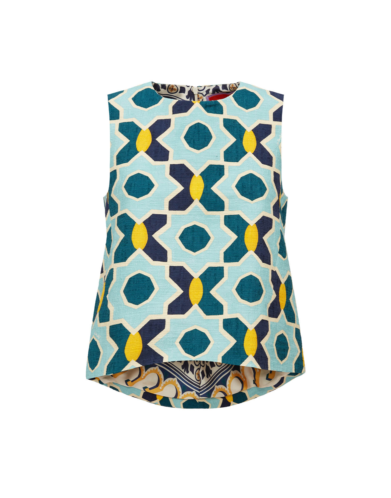 La DoubleJ La Scala Top Plaza Light Blue TOP0016COT005PLA01BU01