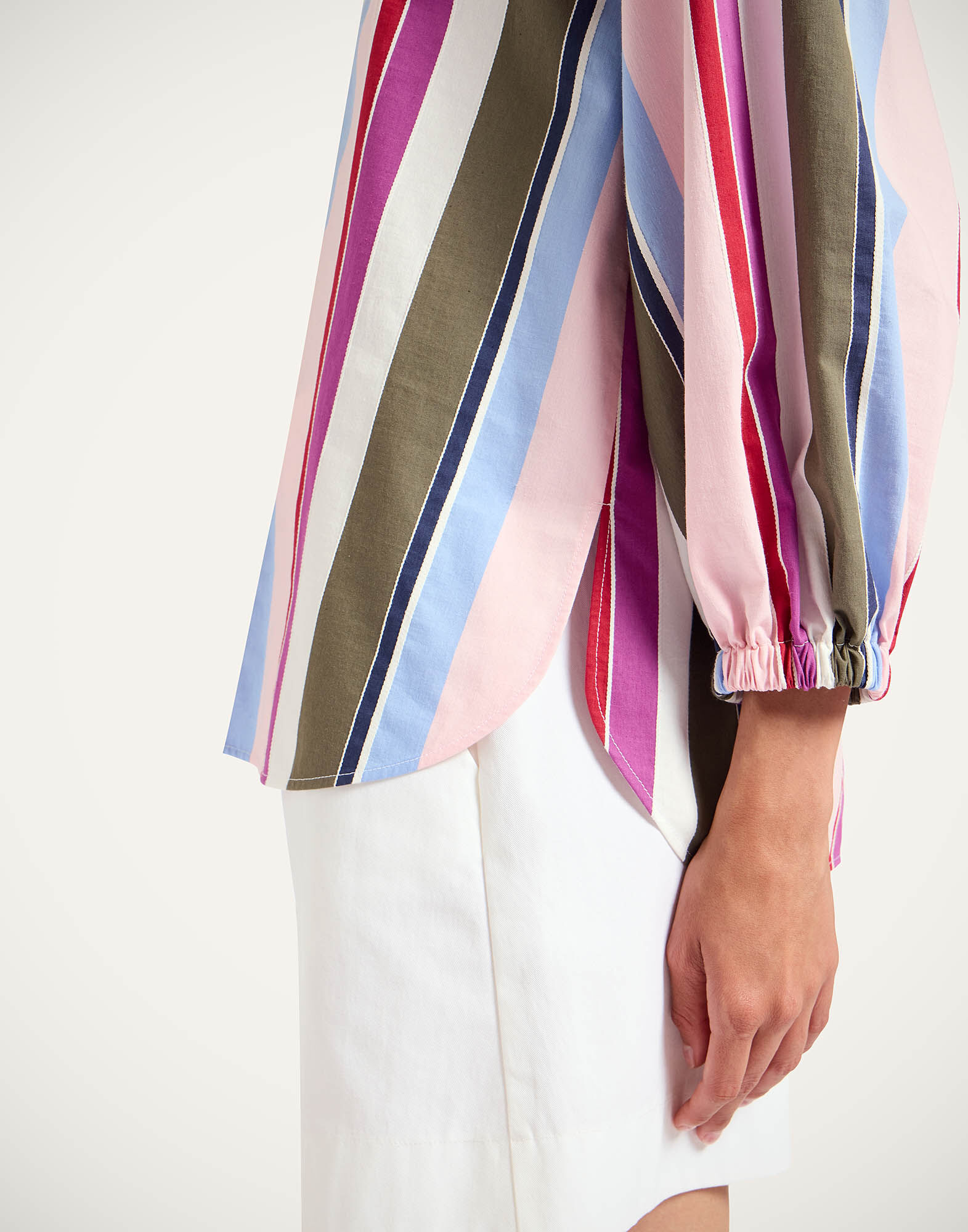 La DoubleJ Jackie Shirt Stripes Multicolor Pink SHI0093COT078CLB22PI01