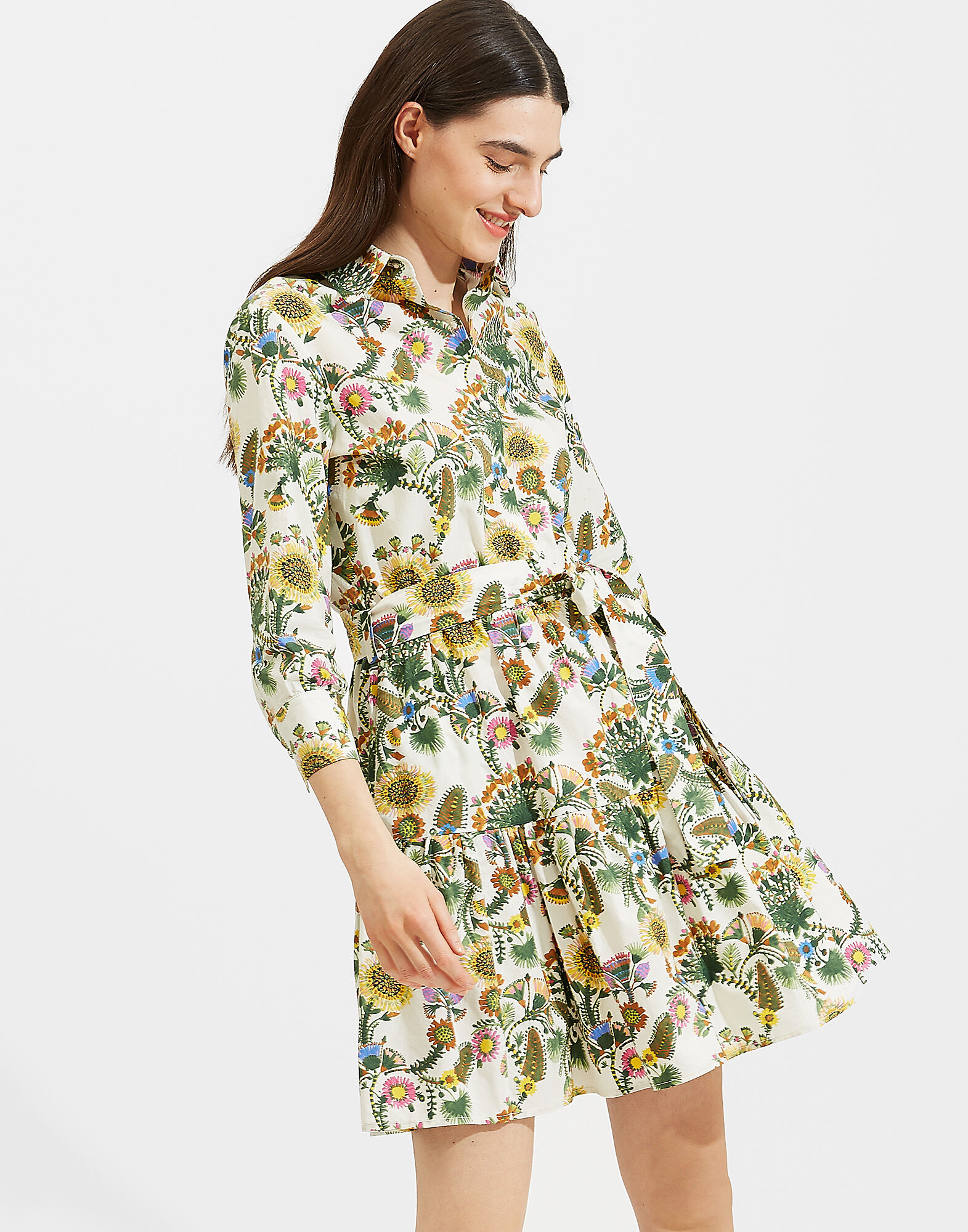 LaDoubleJ Short Bellini Dress Thistle DRE0121COT001THI0001