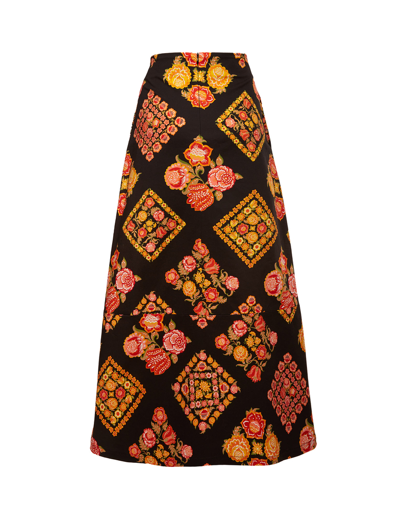 La DoubleJ A-Long Skirt La DoubleJ A-Long Skirt Cowgirl Nero SKI0018COT006COW0002