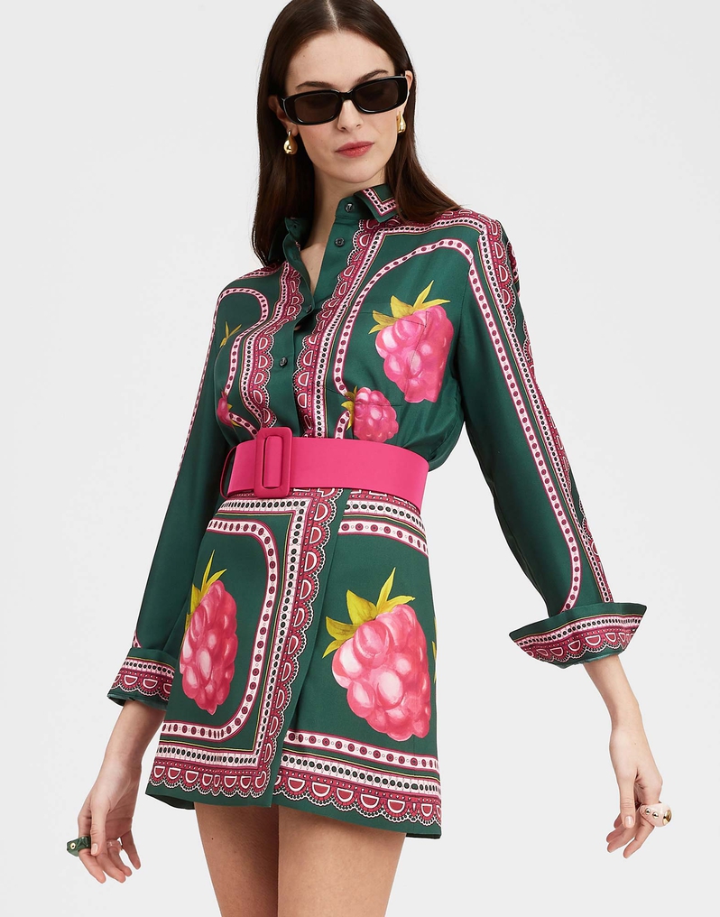 La DoubleJ Boy Shirt La DoubleJ Boy Shirt Lampone Placée Emerald SHI0040SIL006FMB06GR04