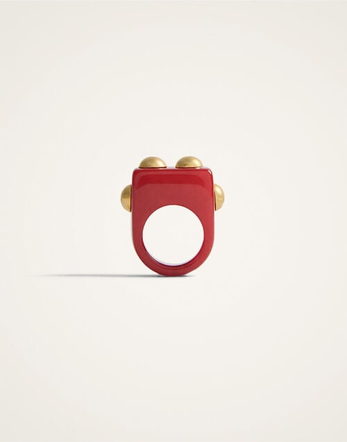 La DoubleJ Nefertiti Ring La DoubleJ Nefertiti Ring Solid Burgundy RIN0004POL005SOLIDRE02