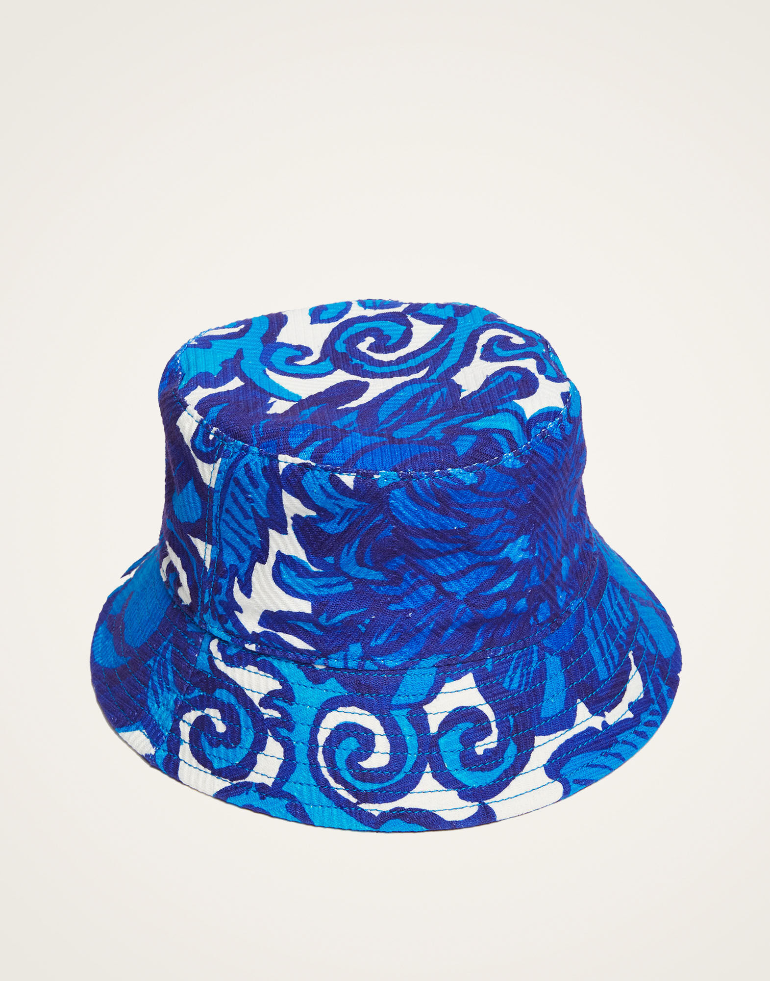 La DoubleJ Bucket Hat Stitched Anemone HAT0013COT040ANE01BU03