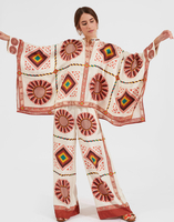 La DoubleJ Foulard Shirt La DoubleJ Foulard Shirt Macro Tiles Placée SHI0059SIL006MAC01WH01