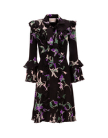 LaDoubleJ Fancy Dress LaDoubleJ Fancy Dress Orchidee Nero DRE0080CRE001ORC0003