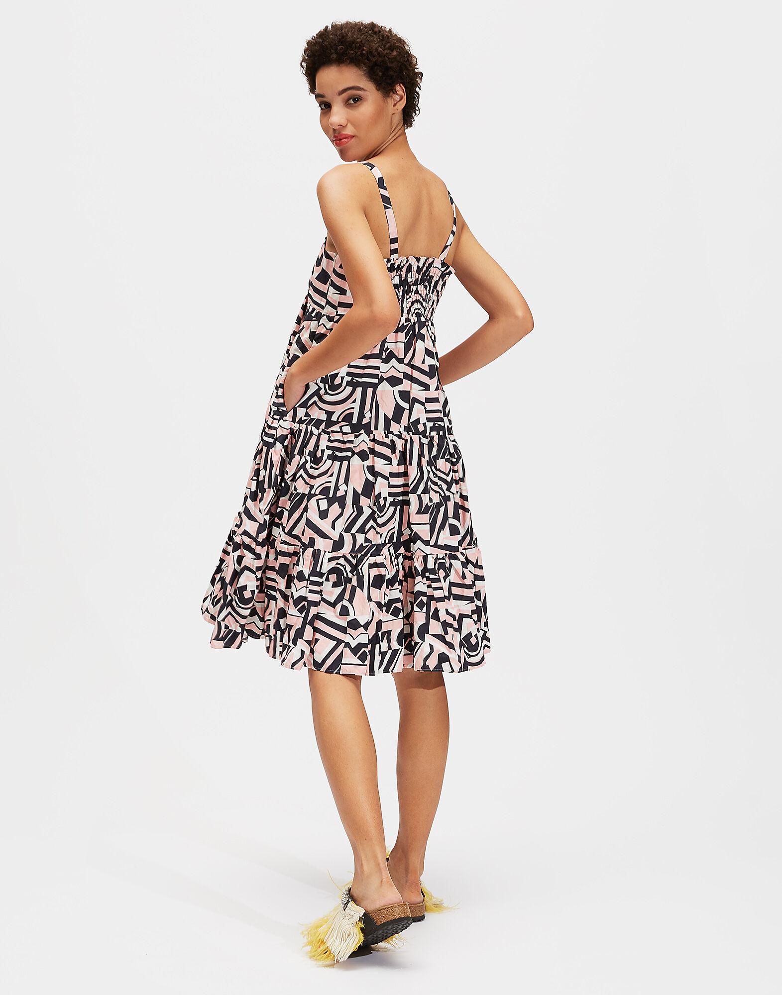 LaDoubleJ Short Bouncy Dress Tetris DRE0057COT004TET0001