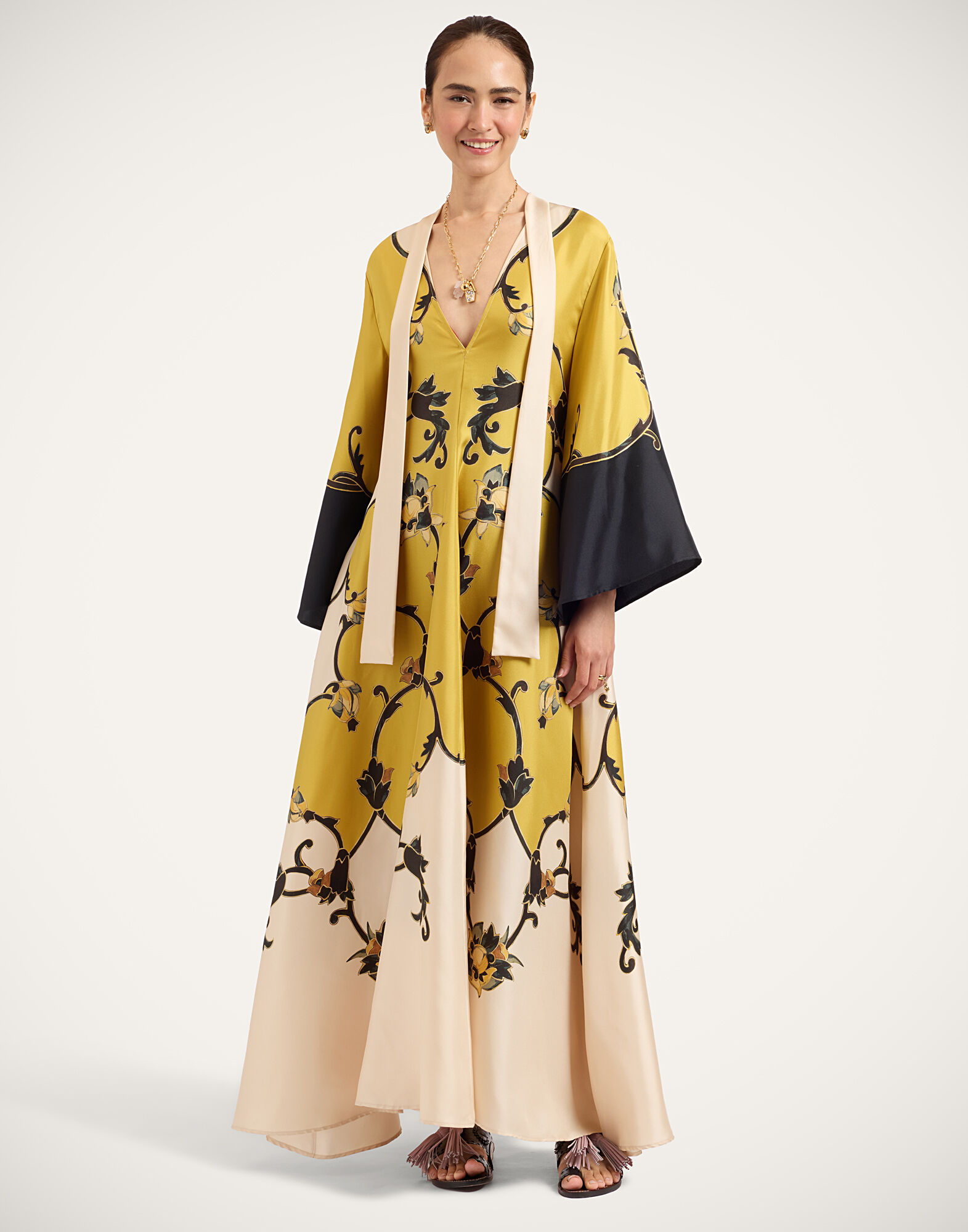 La DoubleJ Magnifico Dress Buttercup Plac&eacute;e Gold DRE0232SIL001BTC03YE05