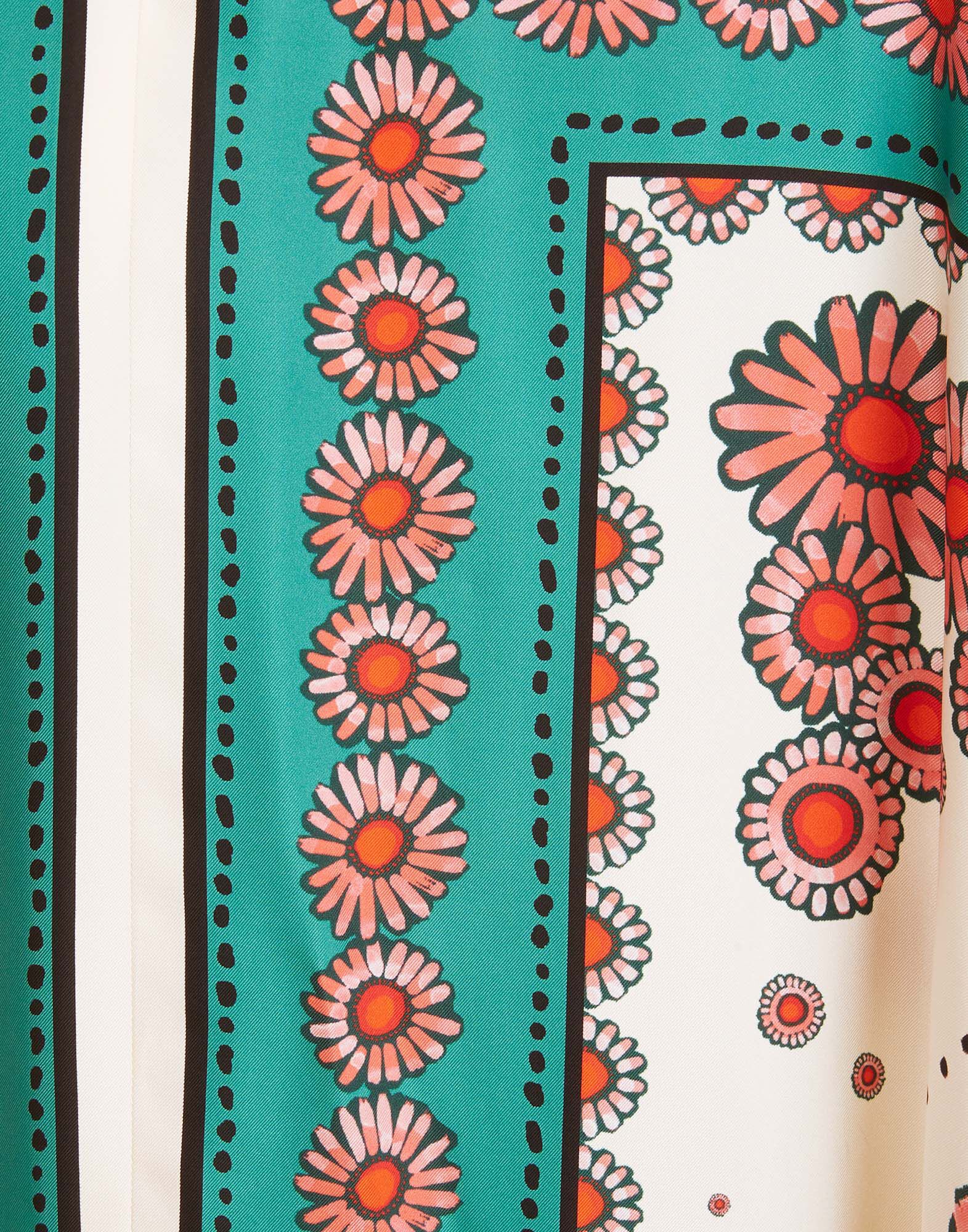 La DoubleJ Muumuu Dress Daisy Plac&eacute;e Turquoise DRE0225SIL006DAY0008