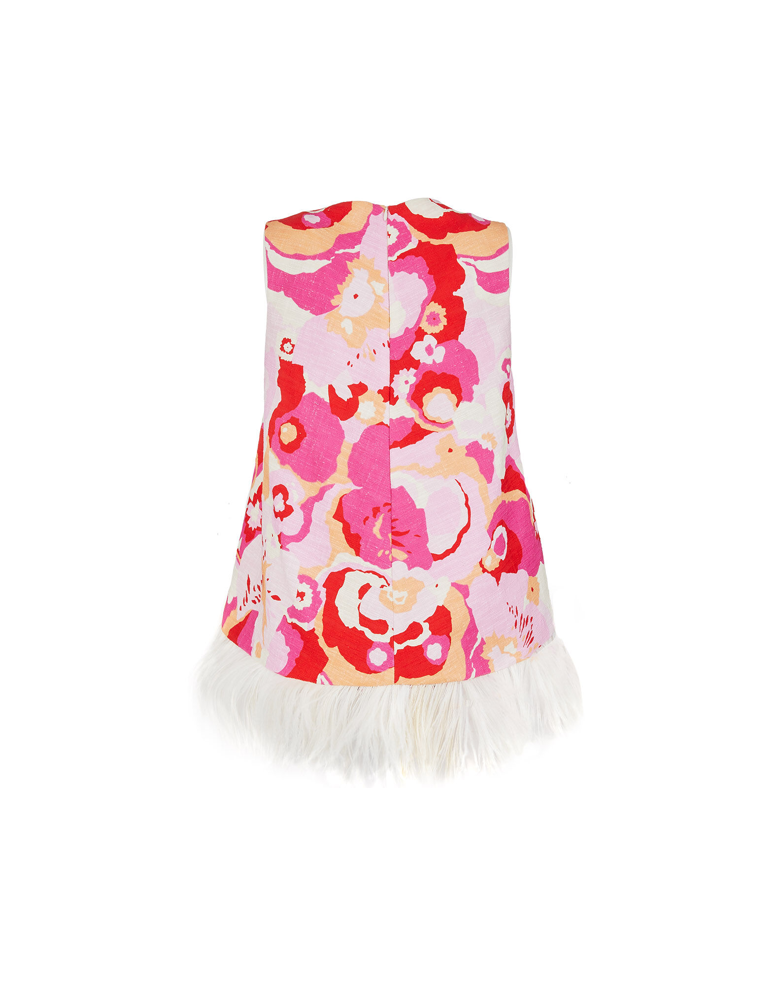 LaDoubleJ La Scala Top (With Feathers) Peonia Rosa TOP0013COT005PEO0002