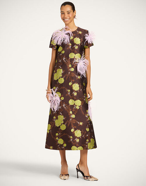 La DoubleJ Super Swing Dress Devon Brown DRE1147JCQ141DEV05BR02