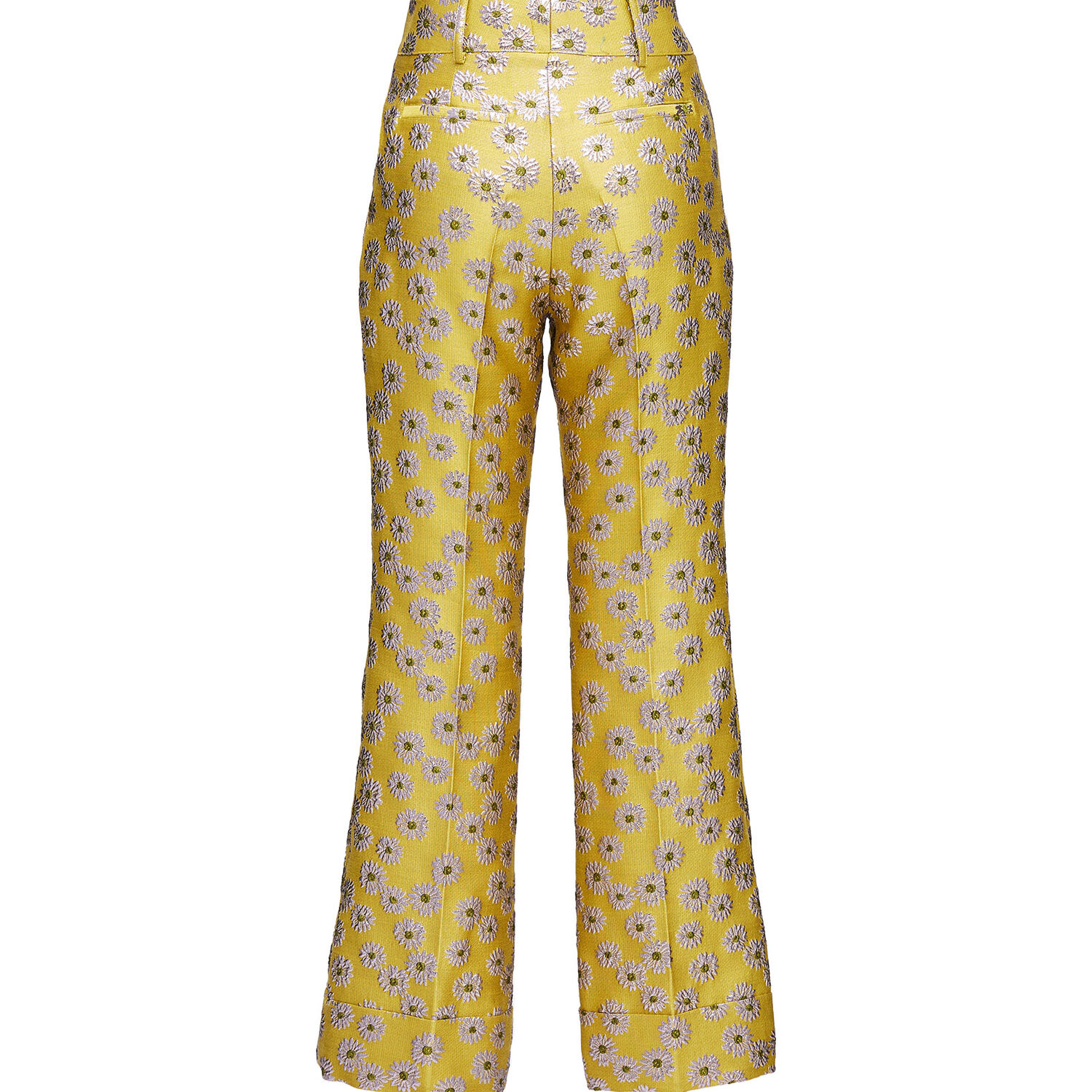 La Doublej La Double J Woman Pants Marigold Size L Polyester, Cotton, Metallic Fiber, Silk, Polyamide In Margarita