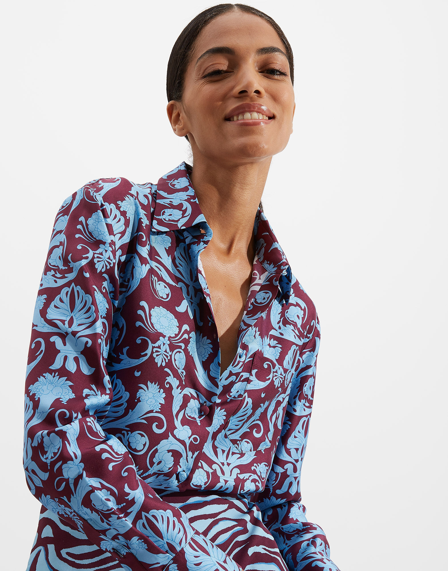 La DoubleJ Boy Shirt Brocade SHI0001SIL001BRO0006