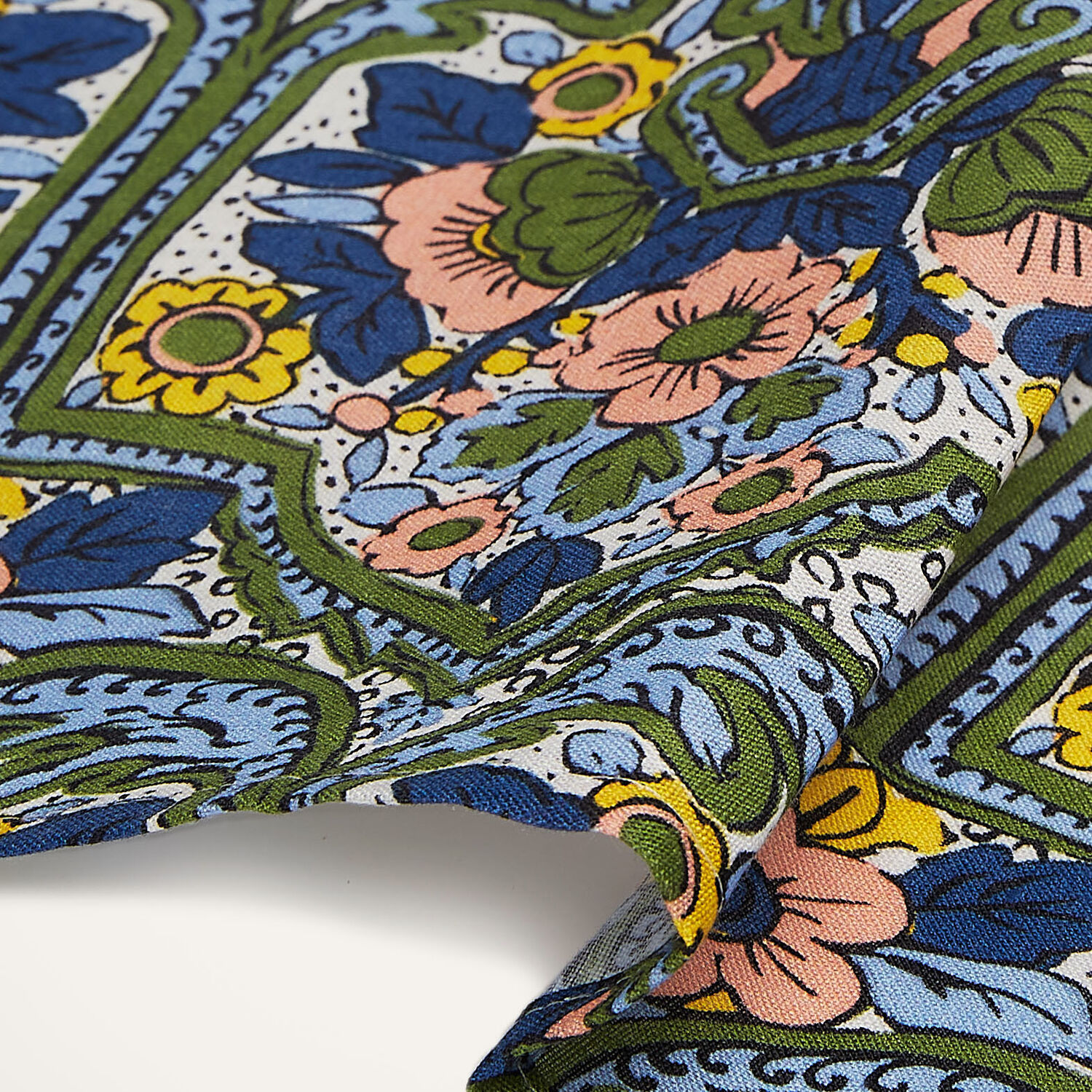 La Doublej Large Napkins Set Of 2 (45x45) In Corte Blue Small