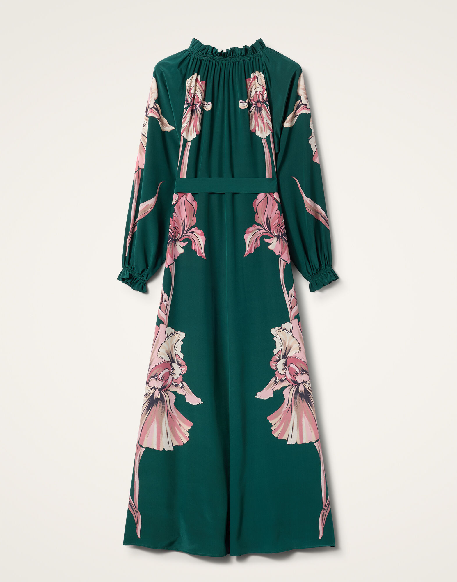 La DoubleJ Cerere Dress Iris Plac&eacute;e Dark Green DRE0399CRE002IRS07GR03