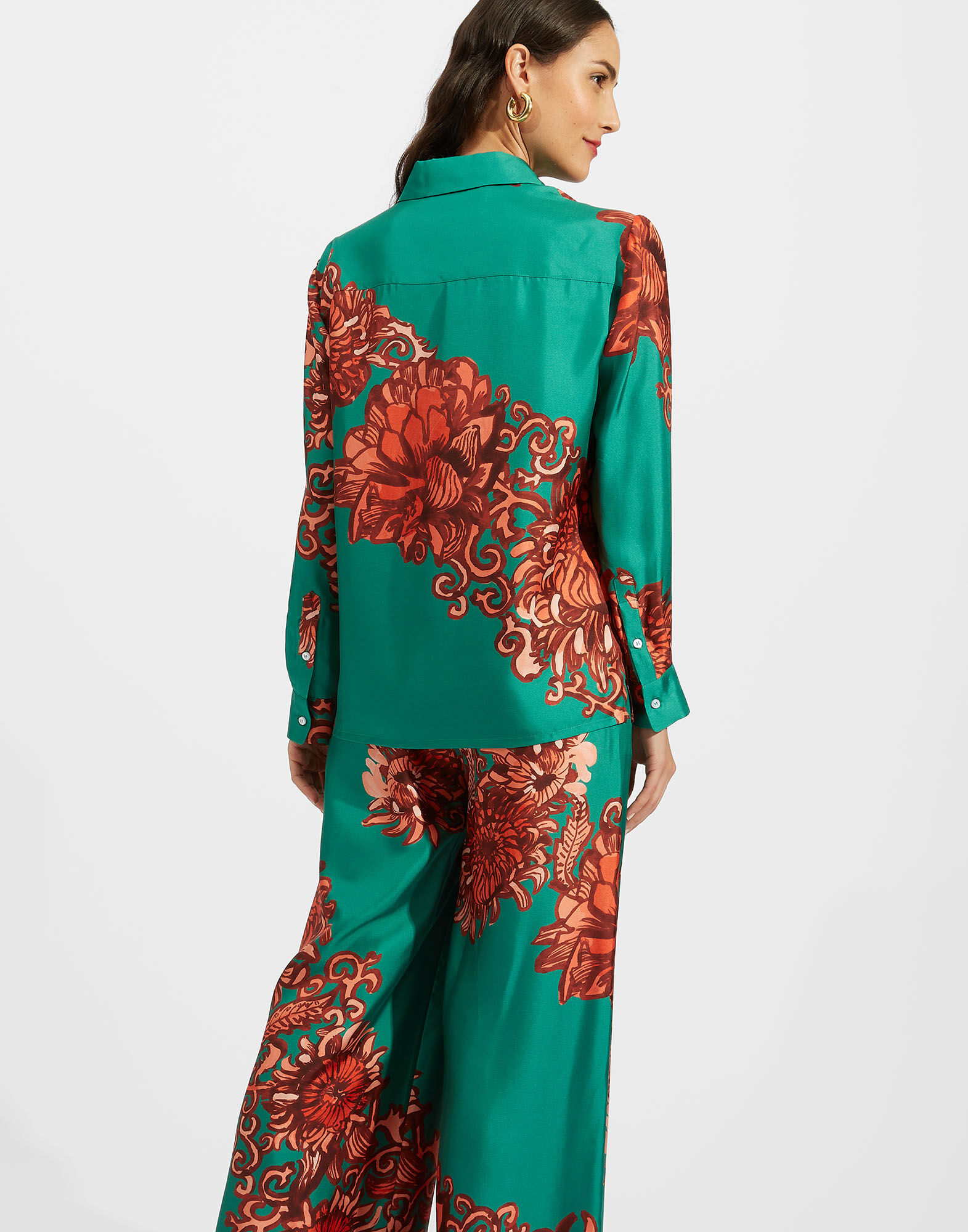 La DoubleJ Boy Shirt Anemone Ghirlanda SHI0001SIL001ANE03GR02