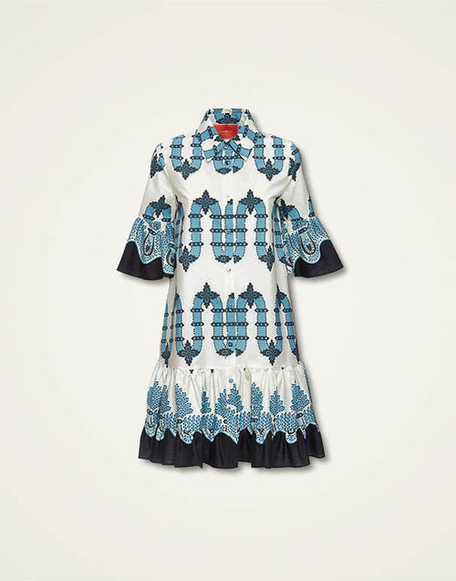 La DoubleJ Choux Dress Scirocco Plac&eacute;e Ivory DRE0193COT039SCI03WH04