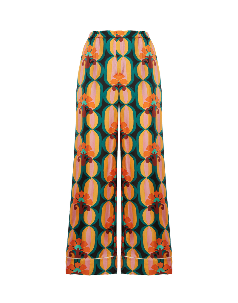 La DoubleJ Pajama Pants La DoubleJ Pajama Pants Arcturus Blue Petrol TRO0116SIL001ARC01BU05