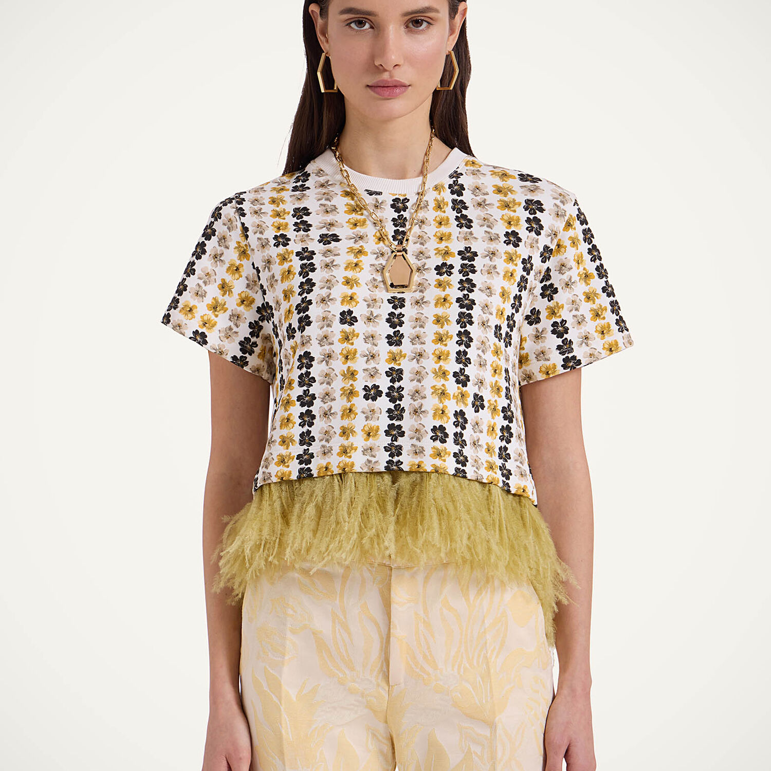 La Doublej La Scala Tee In Cupid White