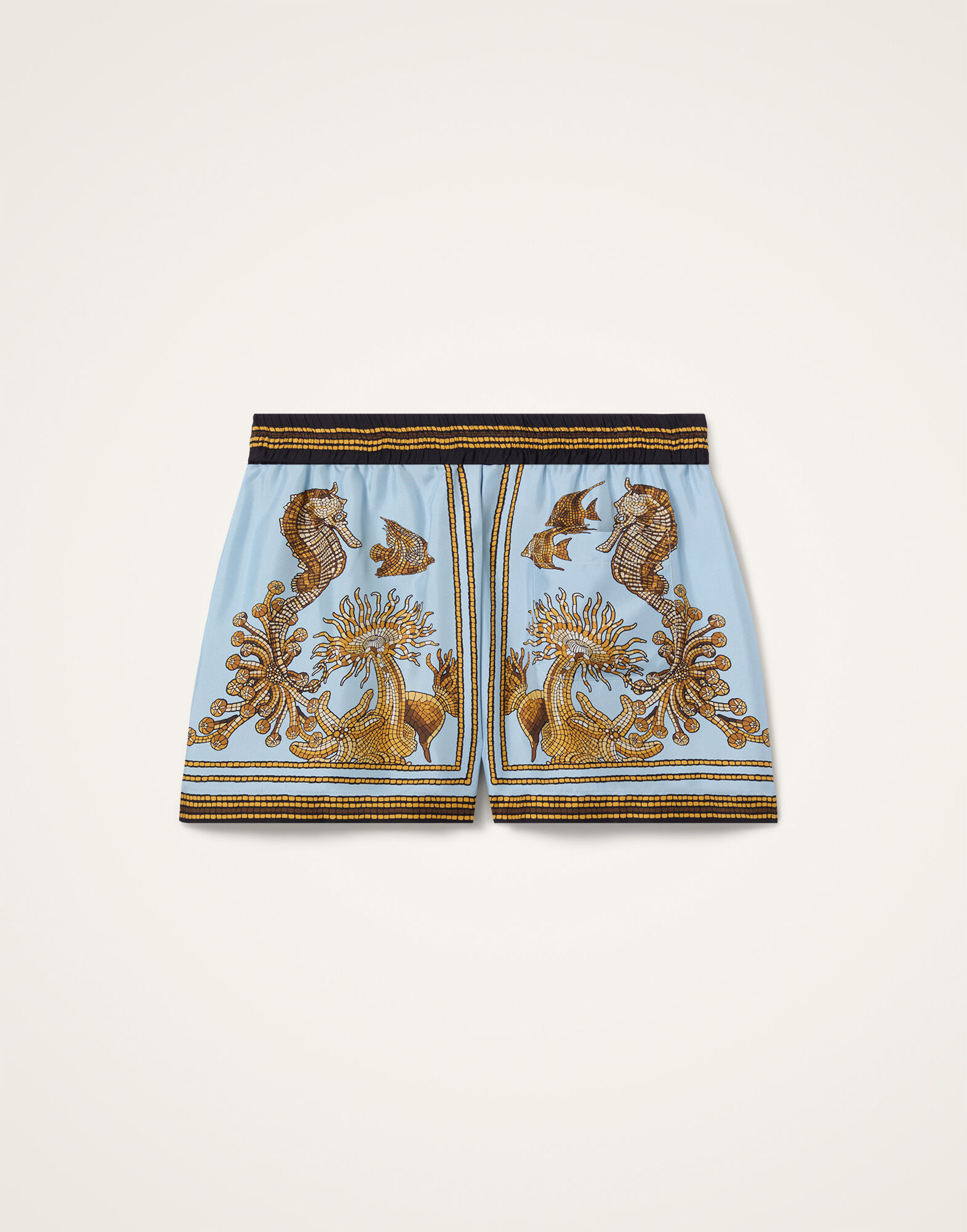 La DoubleJ Pull-Up Shorts Oceania Plac&eacute;e Light Blue TRO0060SIL006OCE01BU01