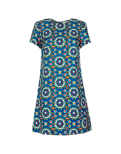 La DoubleJ Mini Swing Dress Kaleidoscope Bluette DRE0159SIL001KAL0005