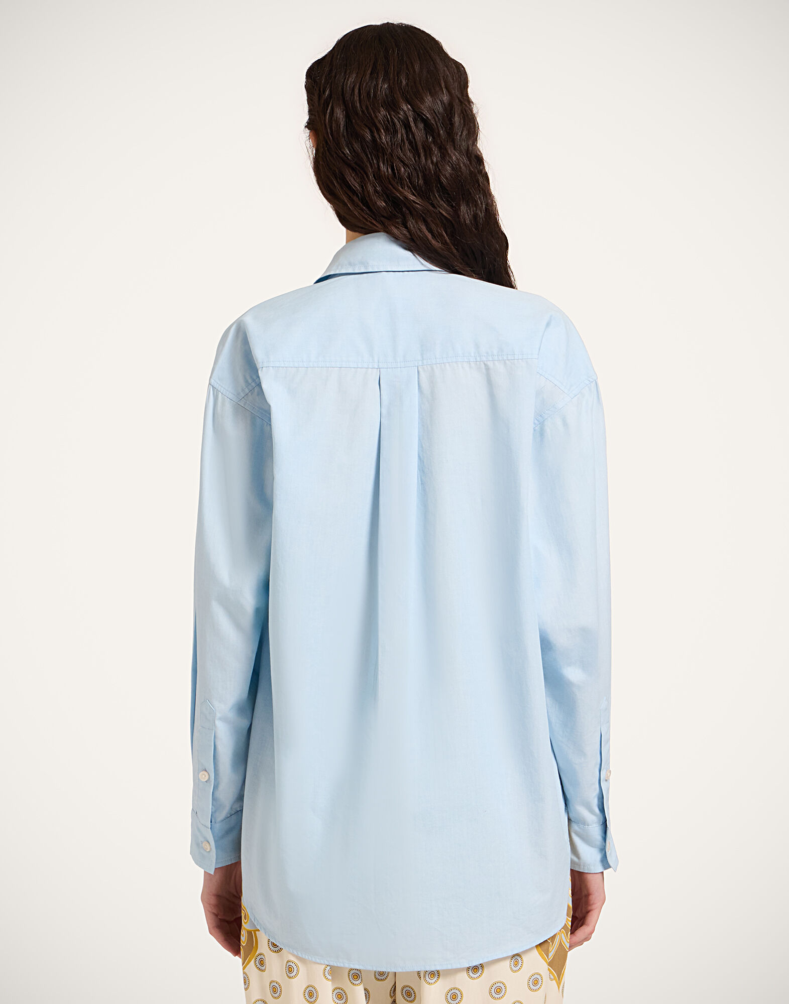 La DoubleJ Better Than Your Boyfriend's Shirt Solid Light Blue SHI0177COT082SOLIDBU01