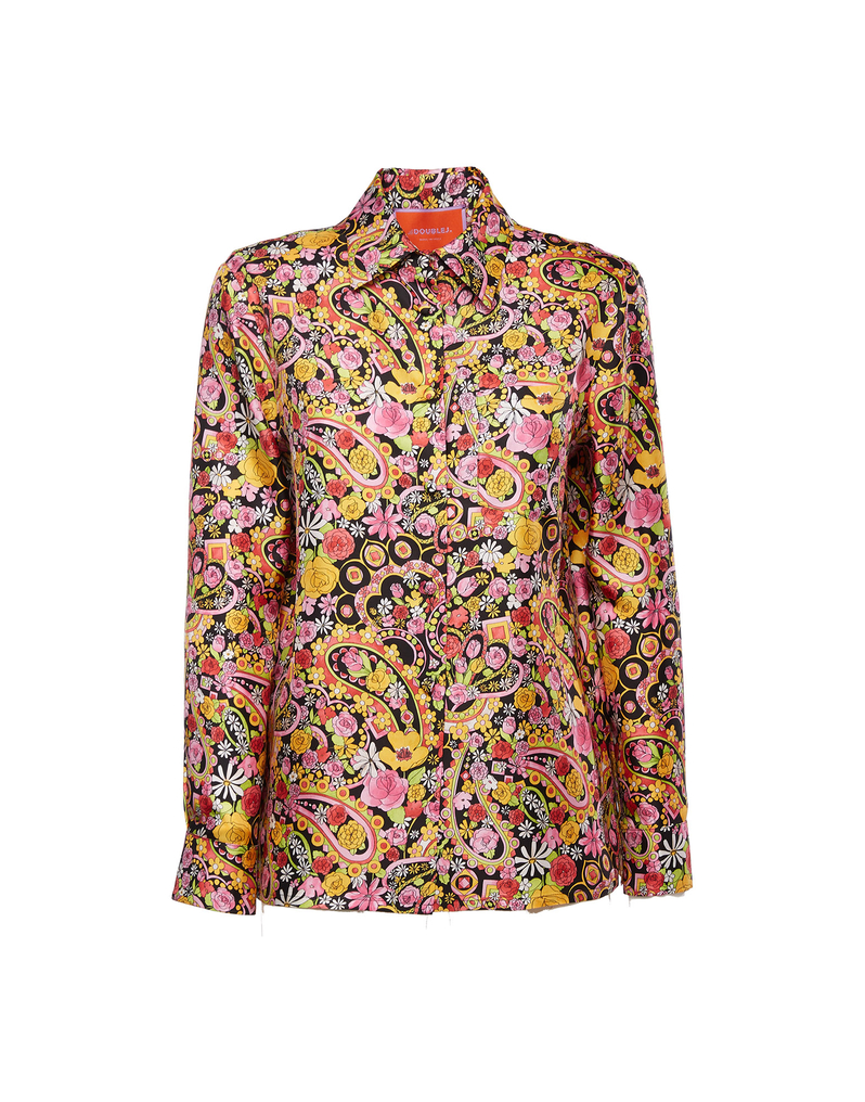 La DoubleJ Boy Shirt La DoubleJ Boy Shirt Tripping Nero SHI0001SIL001TRG0002