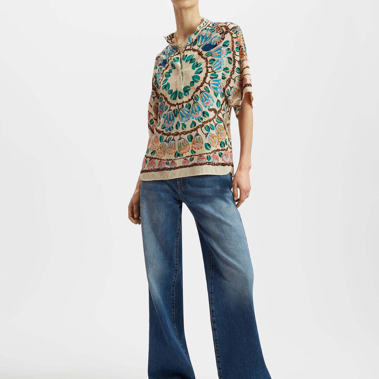 La Doublej Estelle Blouse In Eve Ecru